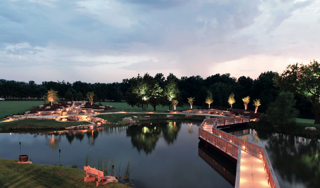 The lake at Cedar Lake Cellars